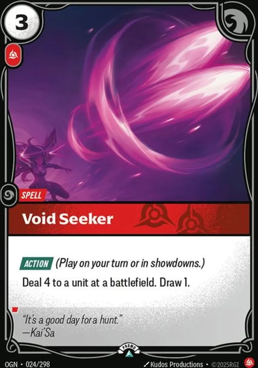 Void Seeker - OGN-024-p - Promotional Cards - Riftbound card